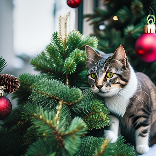 Спасти новогоднюю елку от кота – выполнима ли миссия