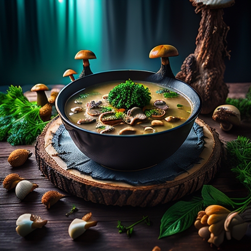 Суп из свежих лесных грибов – рецепт