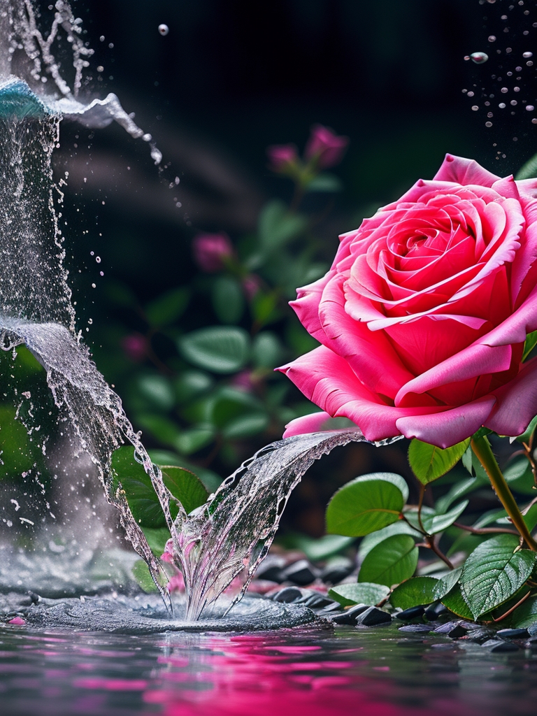 Промывайте розы сильной струей воды