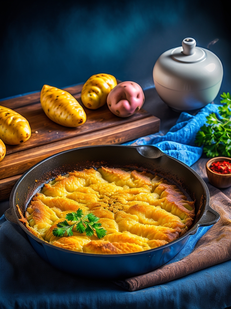 Картофель в кляре на сковороде – простой рецепт