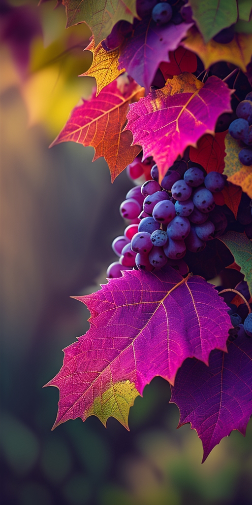 Бурые и коричневые пятна на листьях винограда