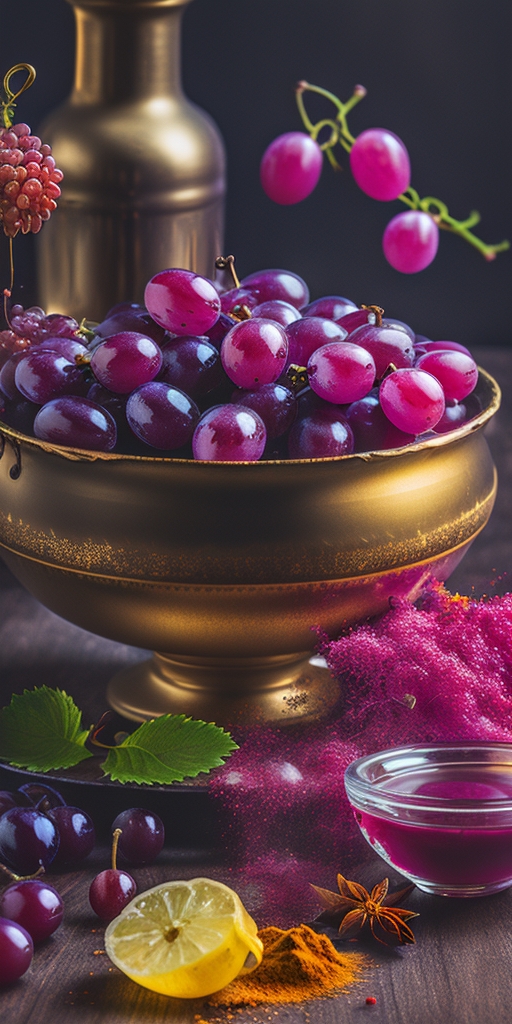 Маринованный виноград с пряностями