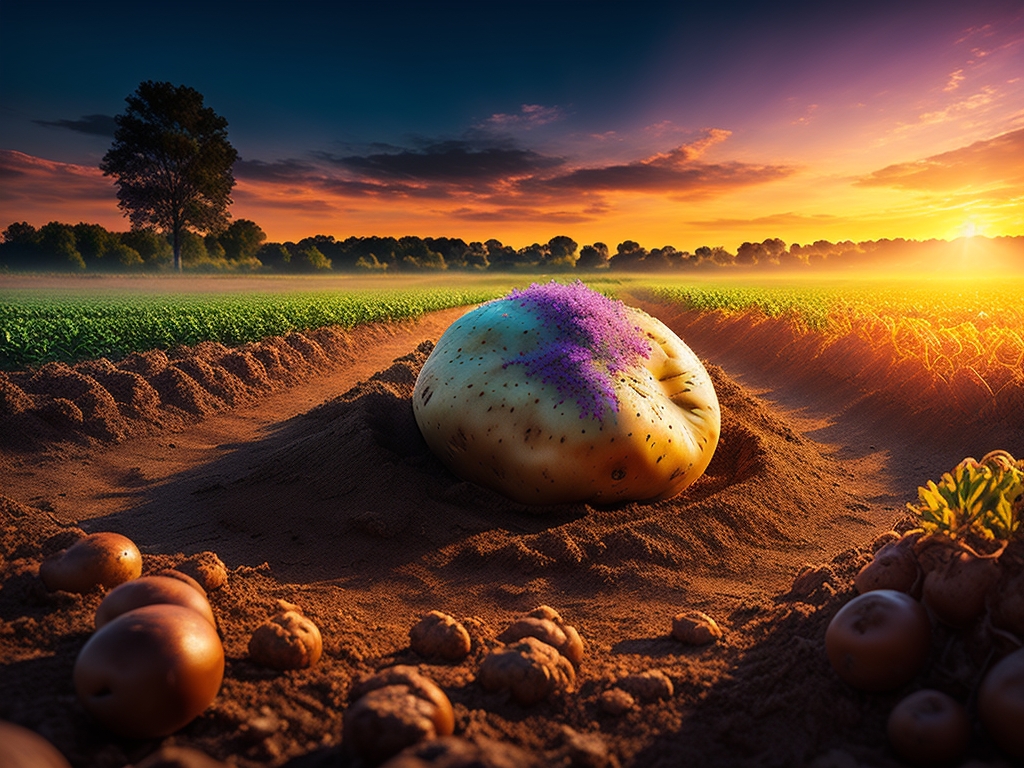 Посадка картофеля под солому
