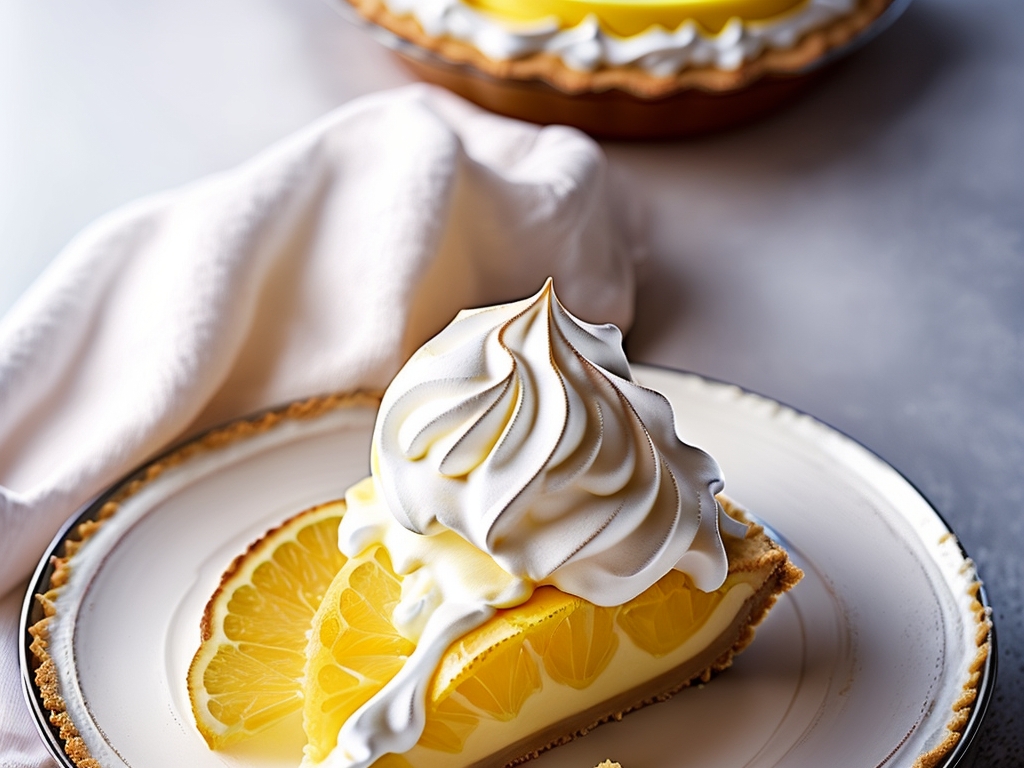 Лимонный пирог с меренгой (безе)