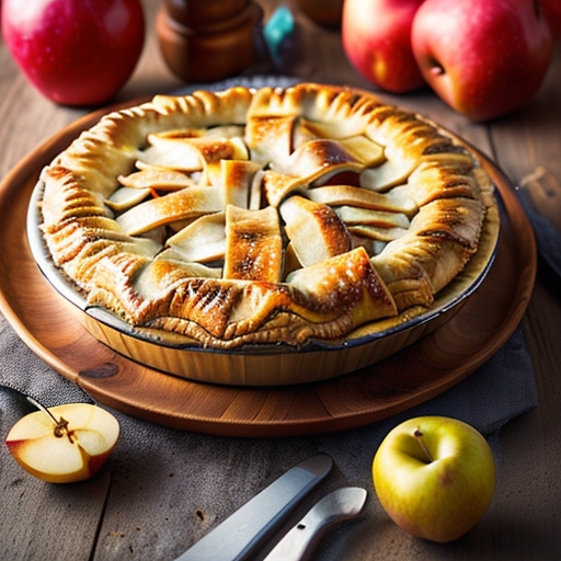 Пирог с яблоками и грушами