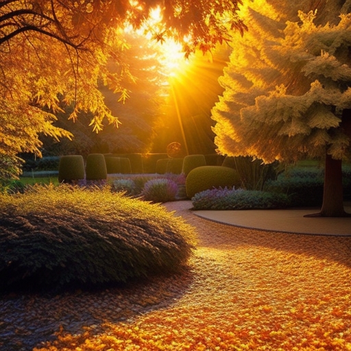 Запустите солнце в сад – ландшафт в желто-золотом стиле (41 фото)