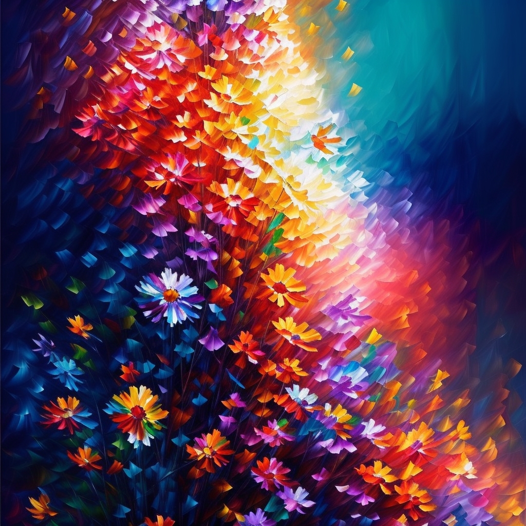 Цветочные фейерверки Леонида Афремова