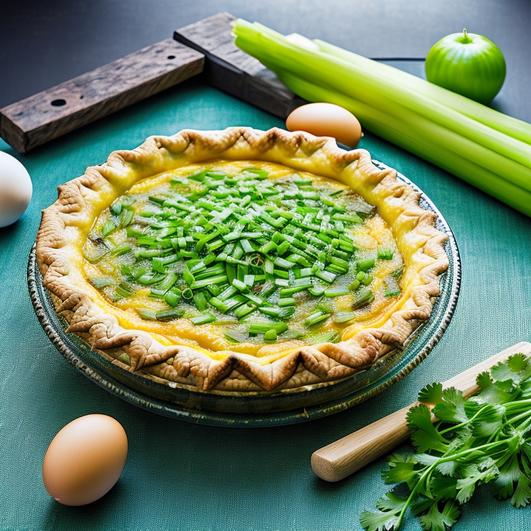 Начинка для пирога из яйца и зеленого лука 