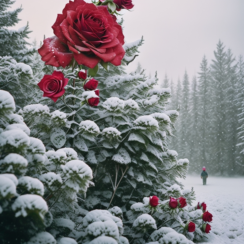 4. Хранение саженцев роз в снегу