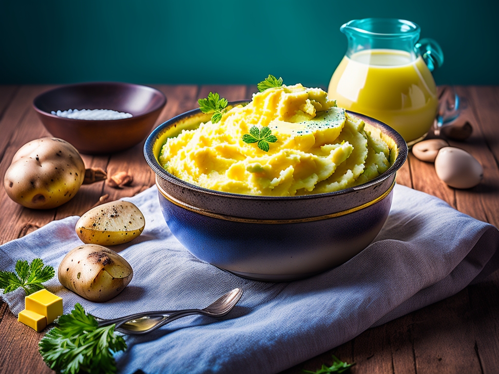 Картофельное пюре с молоком и маслом – классический рецепт